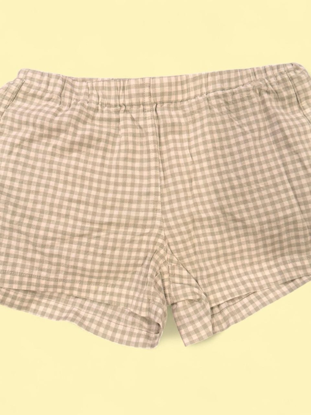 Brandy Melville Classic Gingham Elastic Waist Women’s Shorts